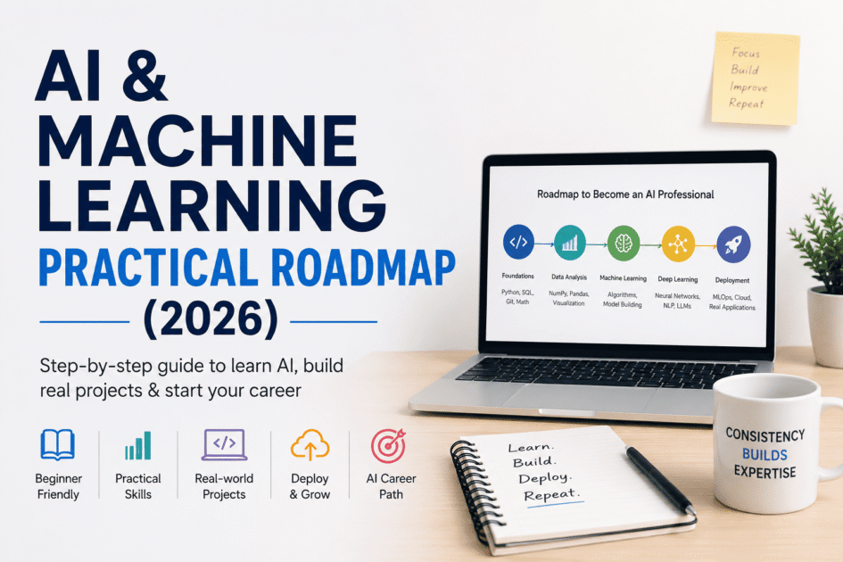 AI and machine learning roadmap 2026 for beginners